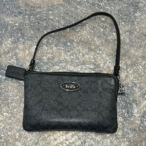 Coach Black Wristlet Bag